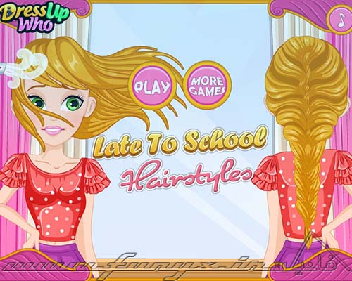 بازی آنلاین دخترانه بافتن مو دختر مدرسه ای